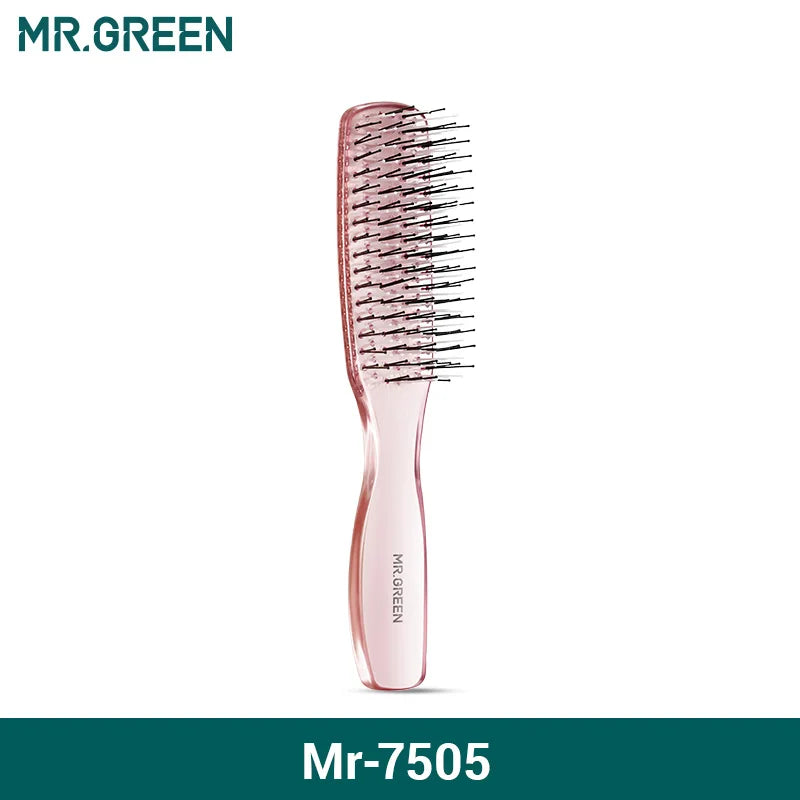 MR.GREEN Hair Brush – Scalp Massage & Volumizing Comb, Fine Tooth Detangling Tool for Long Wet & Dry Hair, Women’s Gift