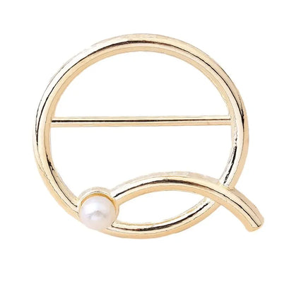 Scarf Buckle & Ring – Shawl, T-Shirt, Waist Clip Brooch, Silk Clasp Fashion Jewelry Accessory