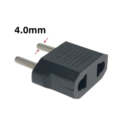 Mini Power Plug Adapter - Converts CN, UK, EU to US, AU - Suitable for America, Russia, Australia, Korea Travel - 4.0mm/4.8mm, 6A 125V
