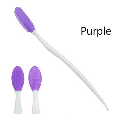 1/4PCS Silicone Face Cleaning Brush – Exfoliating Blackhead Removal Tool with Replacement Head for Skincare & Beauty Routine