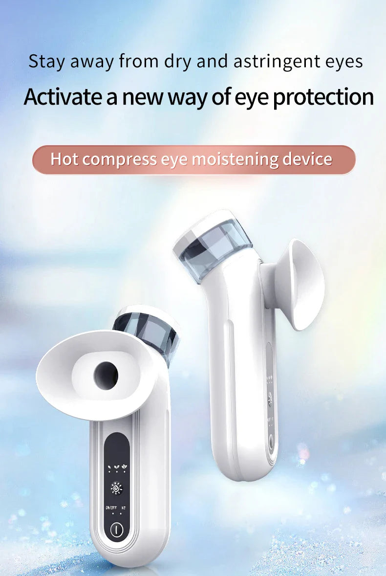 Portable Hot & Cold Eye Mist Sprayer – Nano Hydrating Steam Compress for Eye Care & Fatigue Relief