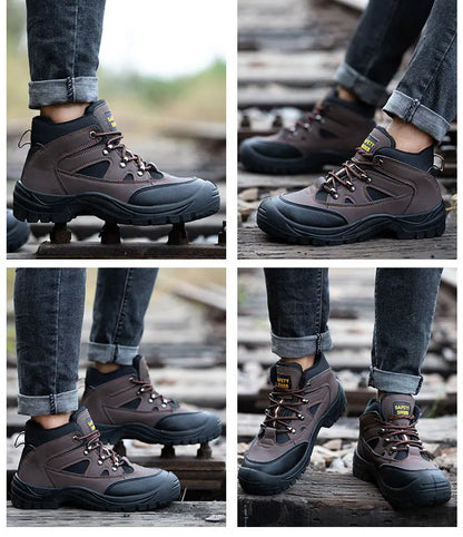 Lightweight Men's Safety Boots – Steel Toe, Anti-Puncture, Non-Slip Work Sneakers, Indestructible Work Shoes