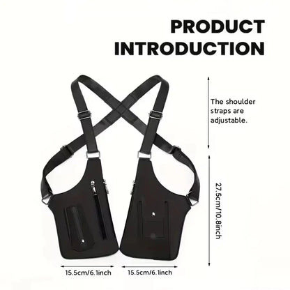 Men's Retro Underarm Bag - Multifunctional Outdoor Cycling & Hiking Shoulder Phone Bag
