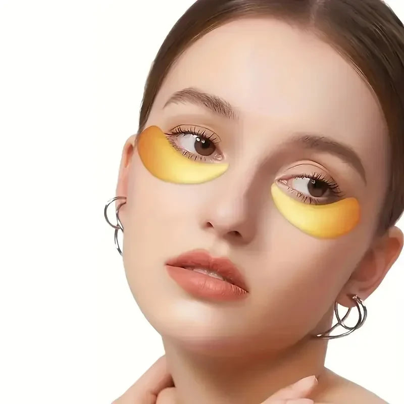 24K Gold Collagen Eye Mask Patches – Anti Dark Circles, Puffiness & Wrinkles Moisturizing Eye Care Treatment for Under Eyes Skin Repair