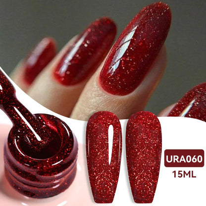 UR SUGAR 15ml Jelly Milky White Gel Polish – Translucent UV Soak Off Nail Art Varnish Semi-Permanent Fashion Nail Color