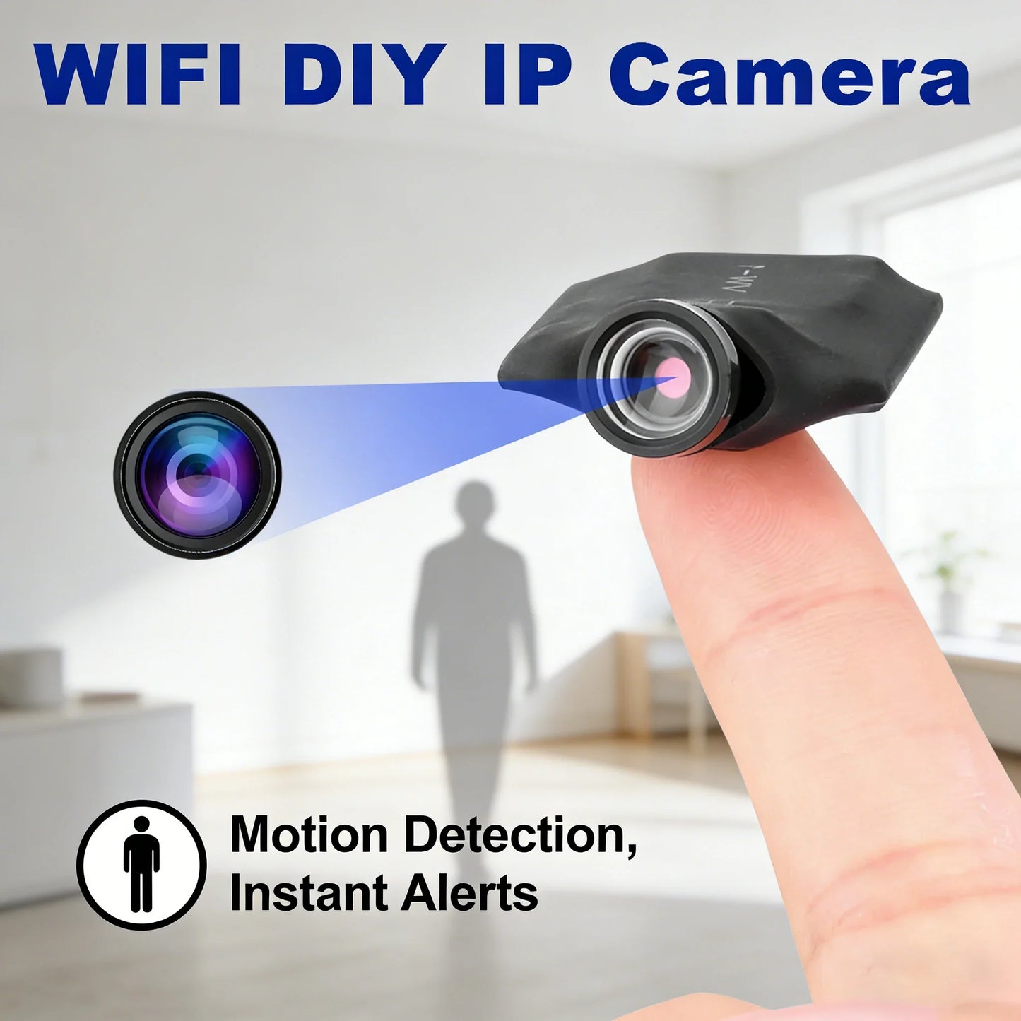 1080P WiFi Mini Camera Module – HD Wireless Security Cam with Motion Detection, Remote Viewing & Home Surveillance Recording