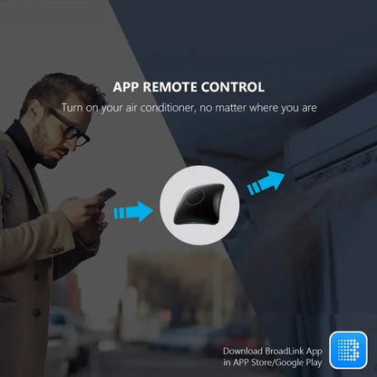 Broadlink RM4 Pro Universal Smart Remote – IR/RF/WiFi Control, Works with Alexa & Google Home