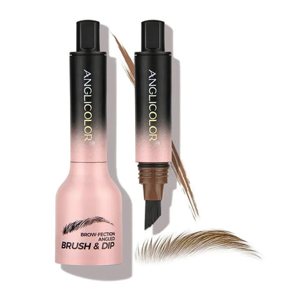 Wild 3D Eyebrow Pencil – Square Angled Brush Velvet Brow Dye Cream, Waterproof & Anti-Smudge Tint Pen