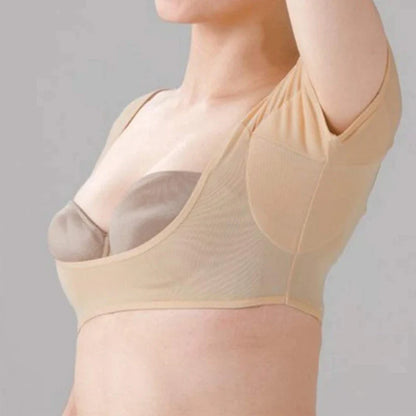 T-shirt Shape Sweat Pads - Washable Armpit Sweat Guards Shield Deodorant for Women Girls - Reusable Underarm Perfume Absorbent