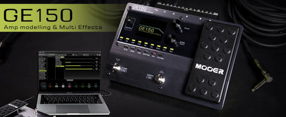 MOOER GE150 Electric Guitar Amp Modeling Pedal – Portable Multi-Effects Processor with Expression & IR Loading