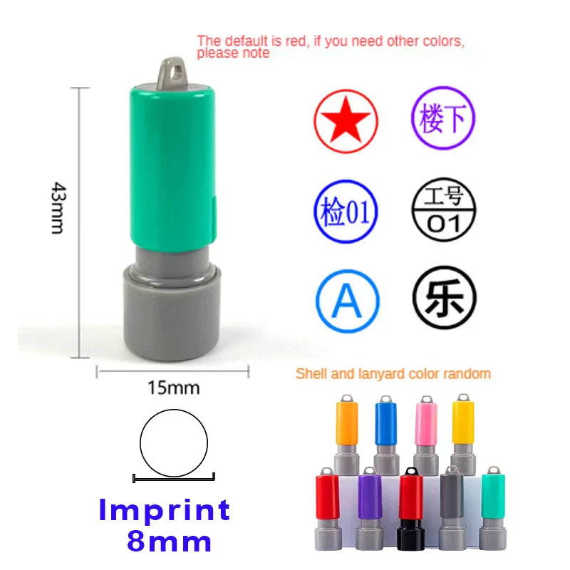 Custom Rubber Flash Stamp – Personalized Name, Logo, Signature for QA, Kids, Scrapbooking & Branding