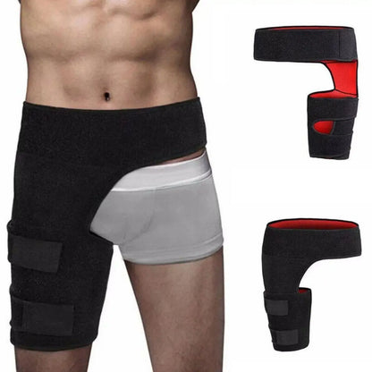 Hip Brace Thigh Compression Sleeve – Support Wrap for Hip Pain Relief, Sciatica, Hamstring & Quad Muscle Strains