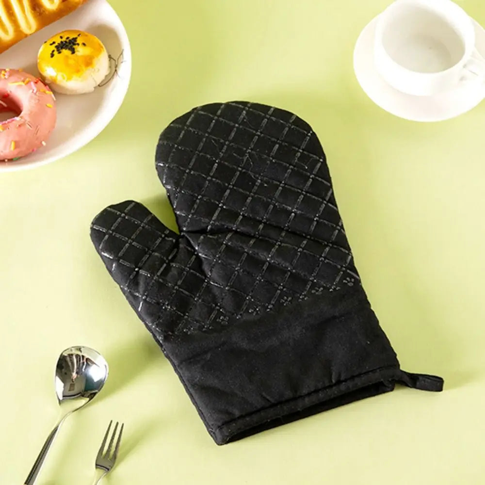 Microwave Cotton Baking Gloves – Anti-Scalding Heat-Resistant Oven Mitts, Non-Slip Insulation for Bakeware