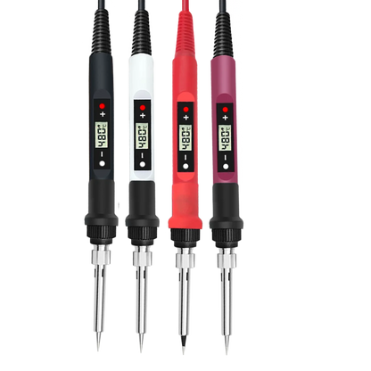 Adjustable Temperature Electric Soldering Iron: 60W/80W Mini Handle Rework Station - Heat Pencil Welding Repair Tools