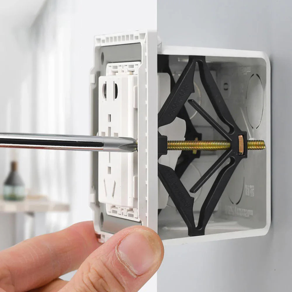 STONEGO 86mm Wall Mount Switch Box Repair Tool — Switch Cassette Repairer with Support Rod Electrician Accessory