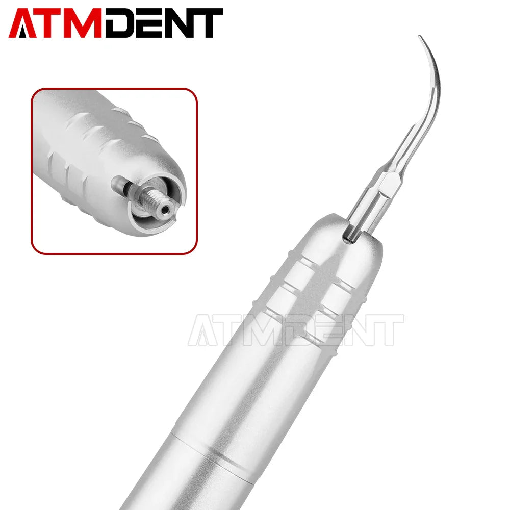 Dental Ultrasonic Air Scaler with 3 Tips – Tooth Calculus Remover & Cleaner Handpiece for Teeth Whitening, Dentist Lab Tool