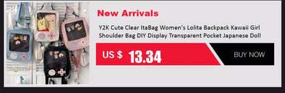 Y2K Korean Kawaii Cat Ita Bag — Cute PU Transparent Shoulder & Crossbody Bag for Girls, Harajuku Style Backpack