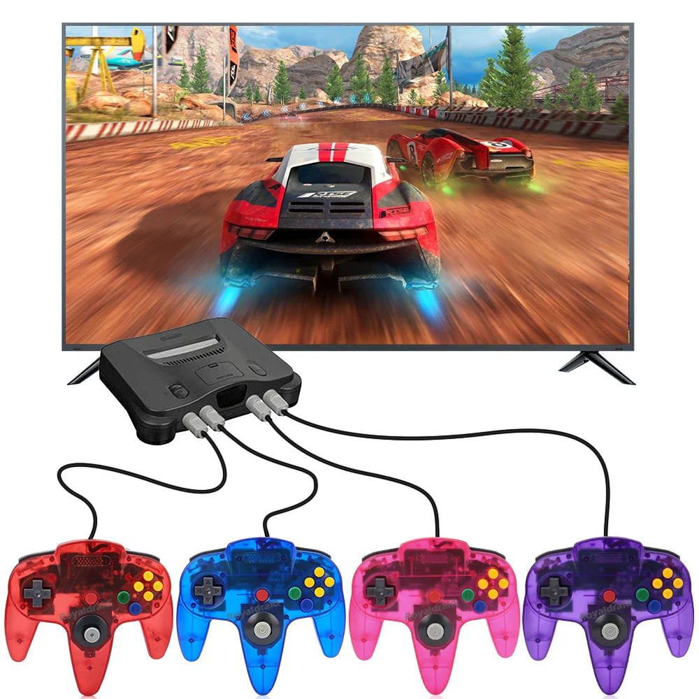 2PCS Wired Gamepad for N64 – Classic Retro Joystick Controllers for Nintendo 64 Gaming Accessories