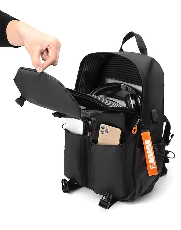 Luxury Men’s Backpack — High-Quality 15.6" Laptop Bag, Waterproof Travel & School Backpack, High-Capacity Fashion Bag