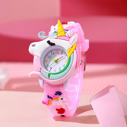 Cartoon Silicone Gift Watch for Kids – Cute Colorful Wristwatch for Boys and Girls