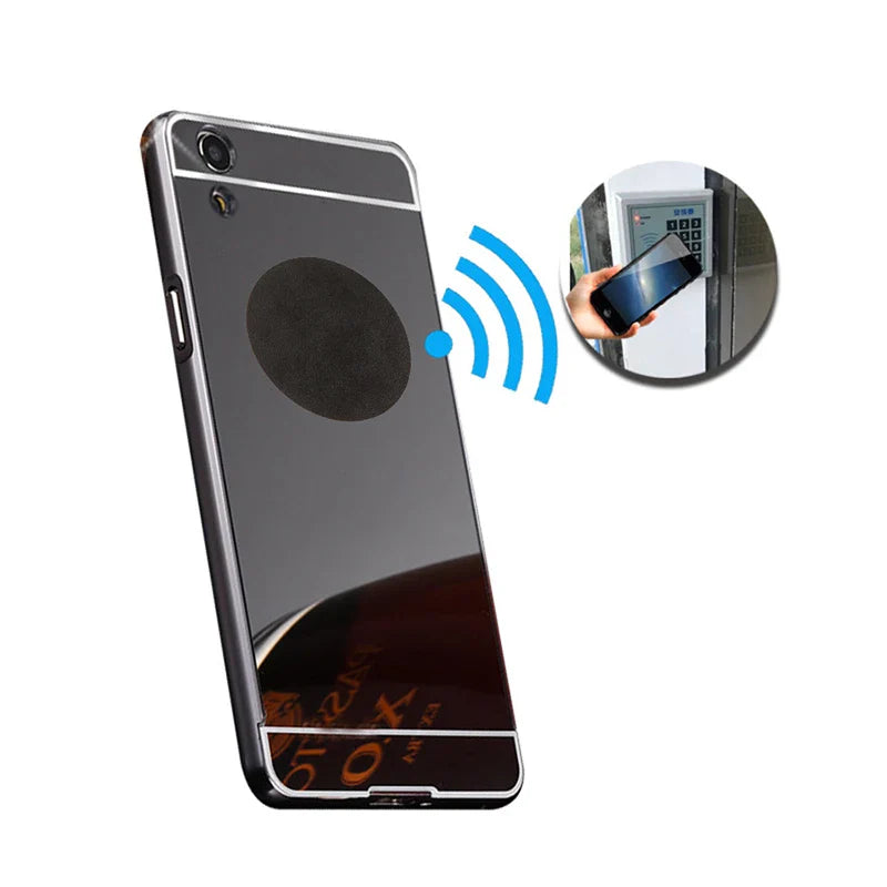 10/50/100PCS RFID NFC NTAG215 Black Sticker Tags – 13.56MHz Adhesive Labels 25MM 504Bytes for Personal Automation