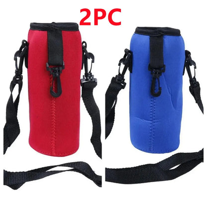 1000ML Neoprene Insulated Bottle Cooler Sleeve - Portable Carrying Case for Camping, Hiking & Sports Water Bottles