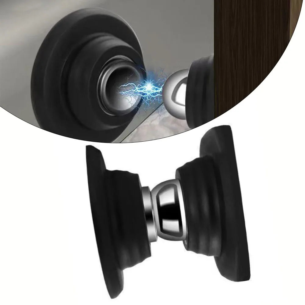 1pc Magnetic Door Stopper Holder | Free-Punch Silicone Door Stop | Anti-Collision Windproof Household Hardware Accessory