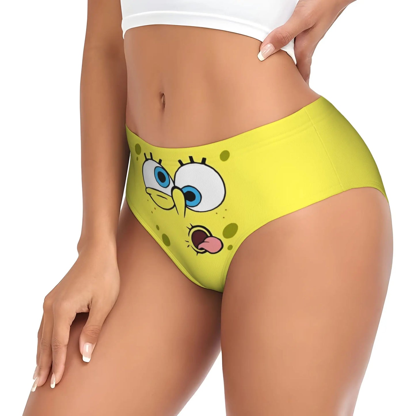 Women’s Anime Graphic Brief Panties - Soft Cartoon Print Underwear