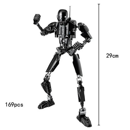 Space Wars Buildable Action Figures — Kylo Ren, Chewbacca, Boba Fett, Jango Fett & General Grievous Toys for Kids (KSZ605/617/326)