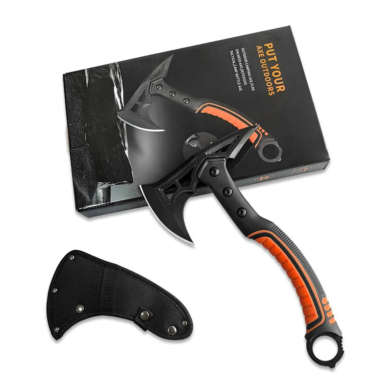 Lightweight Shock-Absorbing Axe – Steel Blade for Outdoor Camping, Tree Cutting, Woodworking, Firefighting & Mountain Use