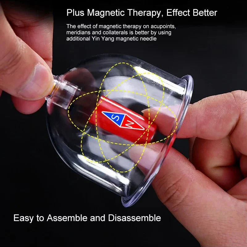 12/20/24 Cans Vacuum Acupuncture Cupping Set – Anti-Cellulite & Physiotherapy Suction Cup Massage Therapy