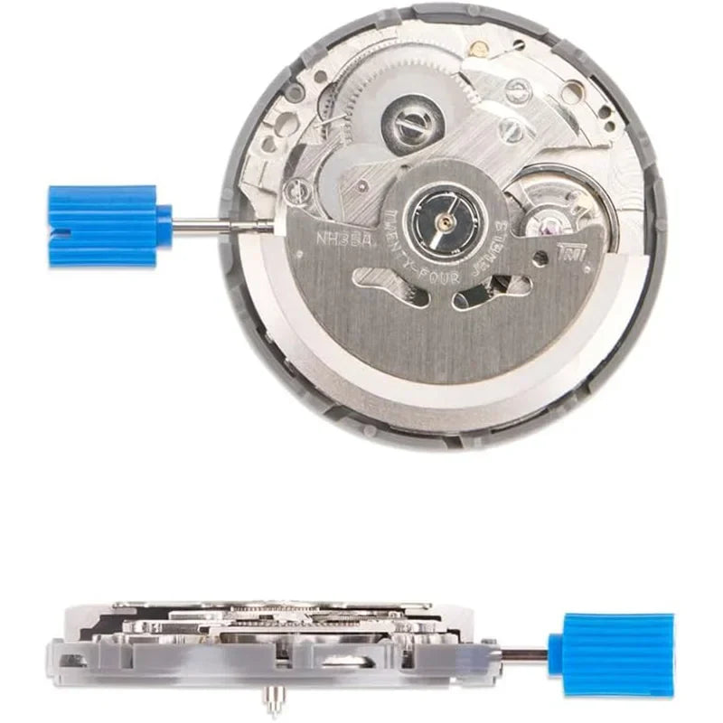 NH35 Premium Automatic Mechanical Movement NH35A 24 Jewels Self-Winding Watch Movement – High Accuracy Replacement with Date Wheel (3/3.8/6 Position)