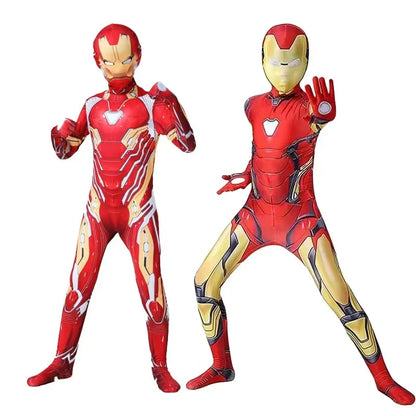 Kids Iron Man Costume - Superhero Bodysuit with Mask for Halloween & Cosplay