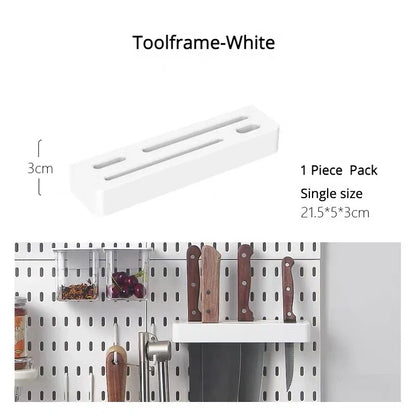 DIY Pegboard Hanging Shelf & Hooks – Wall Organizer for Garage, Kitchen & Room, No-Drill Storage Solution