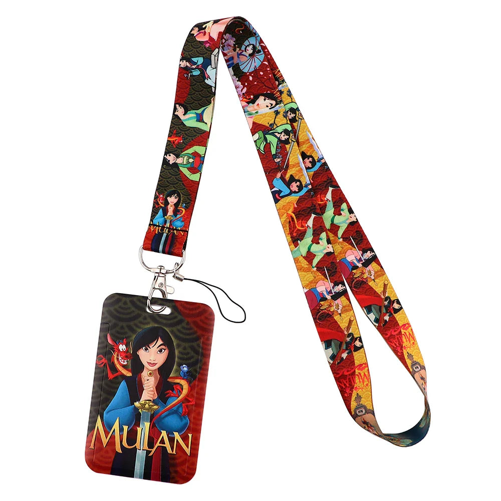 Cartoon Stitch Credential Holder Lanyard – Cute Neck Strap for Keychain, Pass & Credit Card Holder Accessories