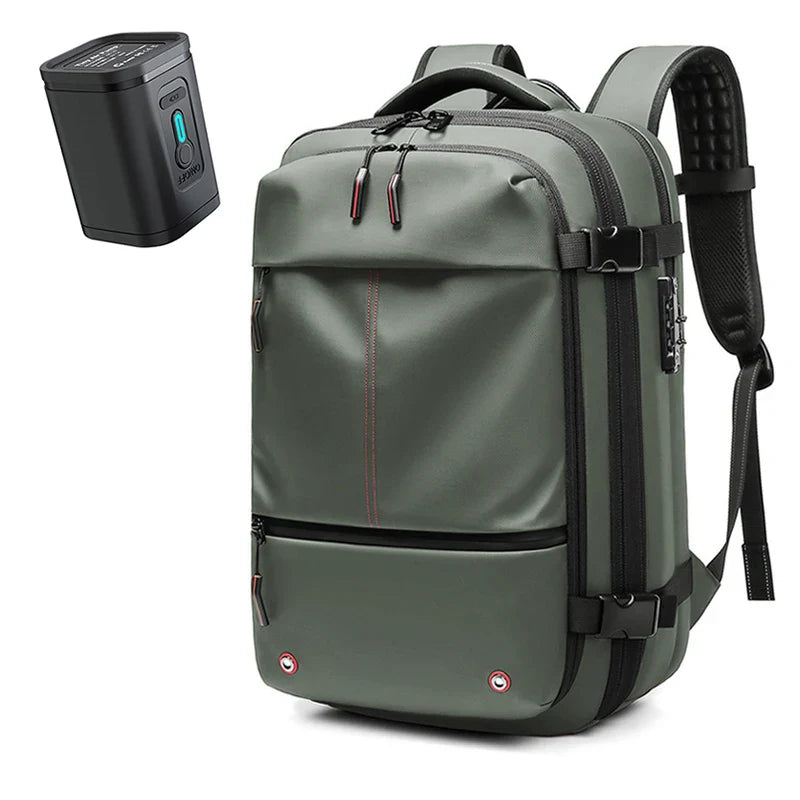 Men's Travel Backpack - Vacuum Compression 17" Laptop Backpack, Large Capacity Business & Hiking Bag