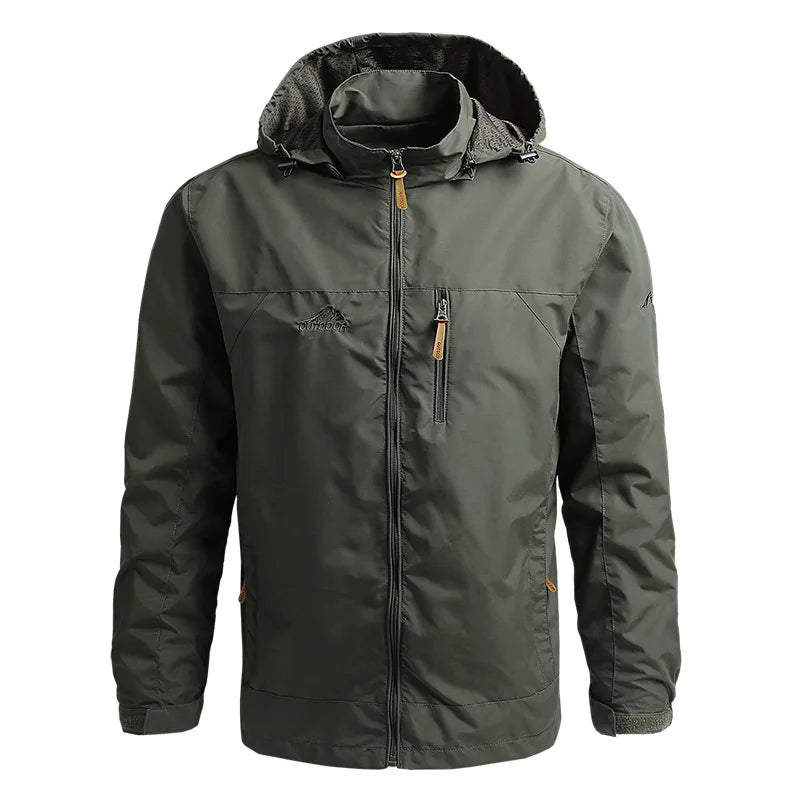 Men's Autumn Windbreaker Jacket – Oversized Windshield Coat for Spring & Outdoor Work Wear