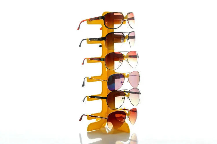 Plastic Sunglasses & Eyeglasses Display Stand — Space-Saving Home Organizer Shelf