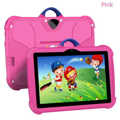 New Cartoon Pattern Kids Tablet – 7 Inch, Quad-Core, 4GB RAM, 64GB ROM, Android Learning & Education Games, Children's Gift