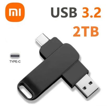 Xiaomi 16TB USB 3.2 Flash Drive — Super High-Speed Metal U Disk, Waterproof Type-C SSD Pen Drive
