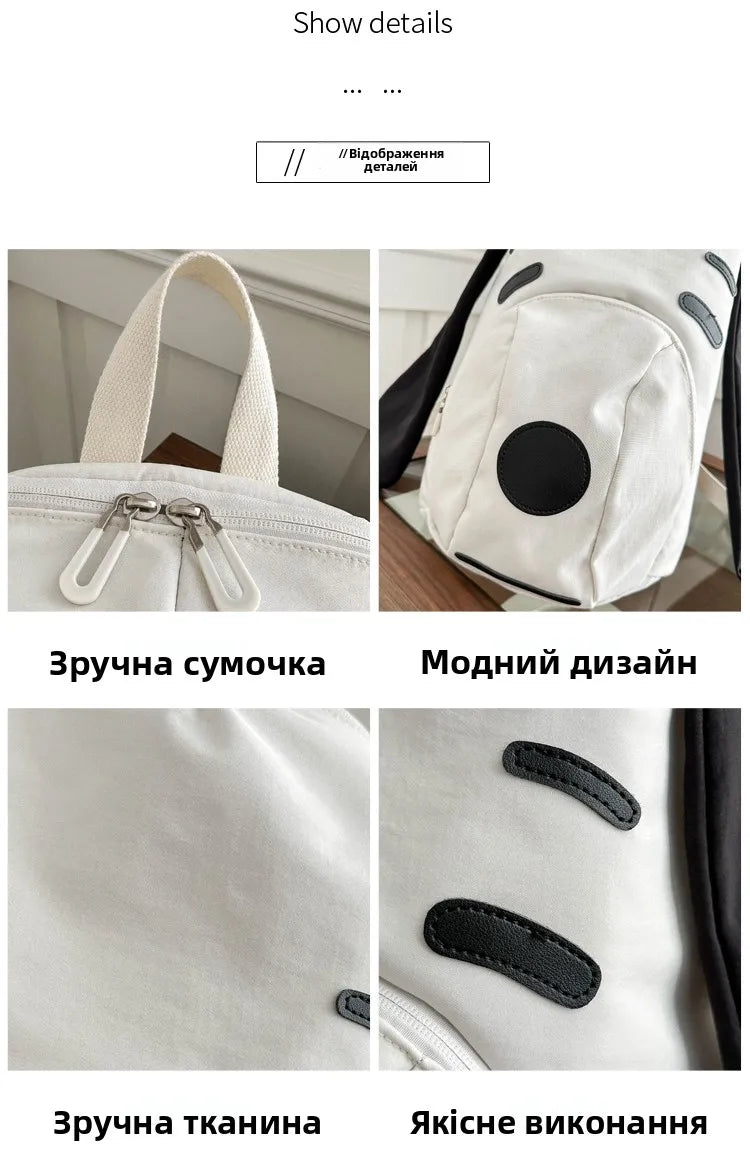Cute Dog Canvas Backpack 2025 — Korean-Style Portable Student Travel Bookbag