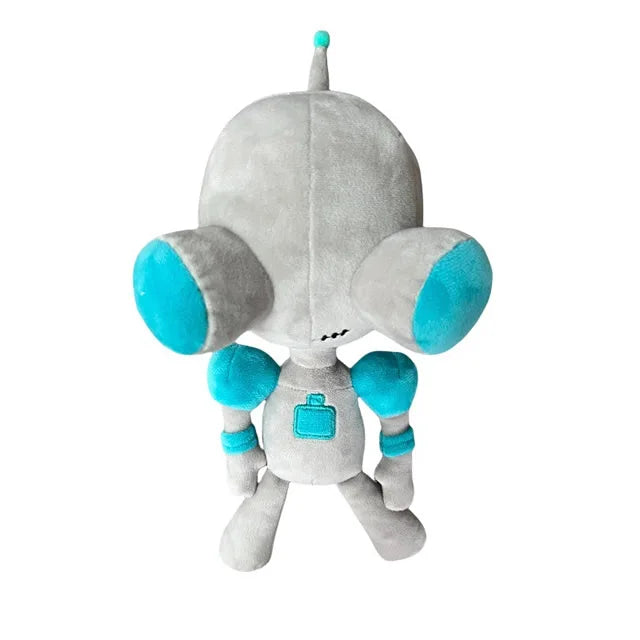 28cm Alien ET 3D Eyes Green Plush Toy – Invader ZIM GIR Dog Soft Stuffed Collectible, Christmas Gift for Children