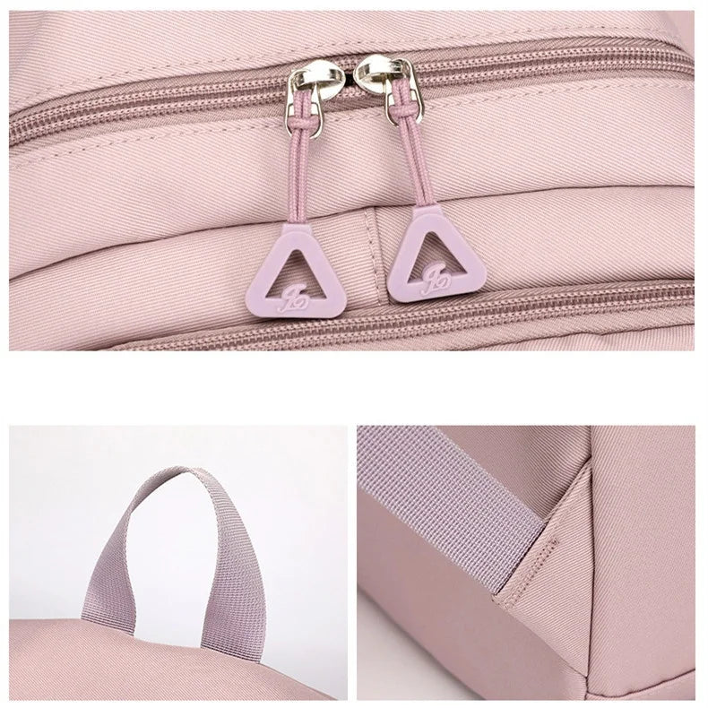 Large Capacity Student Backpack | Casual Waterproof Nylon Double-Shoulder College & Travel Bag