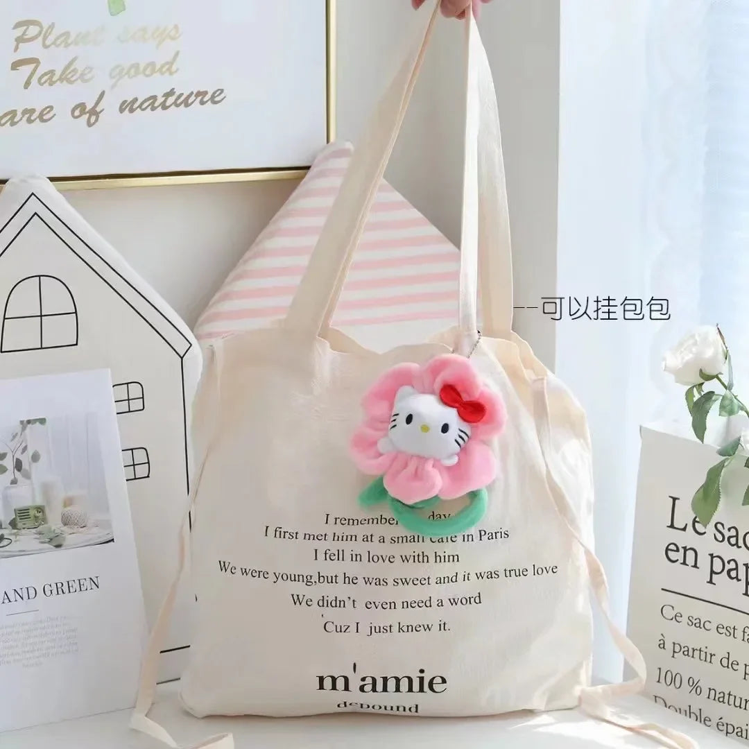 Sanrio Cartoon Plush Toys — Changeable Flower My Melody, Kuromi, Cinnamoroll, KT Cat & Purin Dog, Cute Anime Stuffed Doll