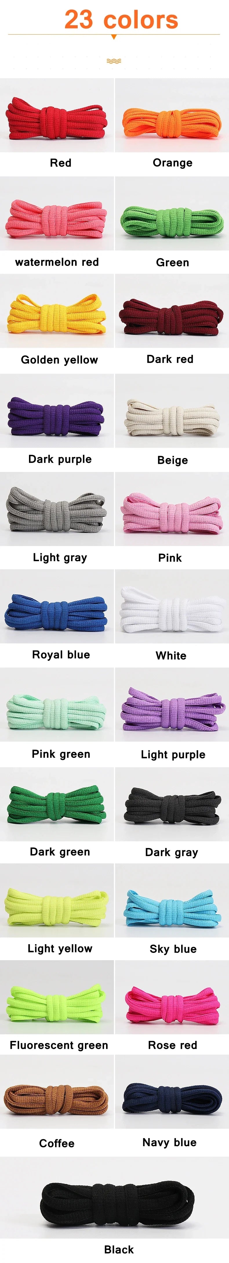 Oval & Semicircle Sneakers Shoe Laces – Classic Woven Round Shoelaces for Adult Unisex Casual & Sports Shoes