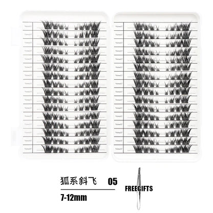 Individual Lash Extensions Kit – DIY Cluster Eyelash Book, False Lashes for Home Makeup