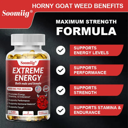Ginseng Energy Booster – Natural Supplement for Focus, Endurance, Performance & Fatigue Relief