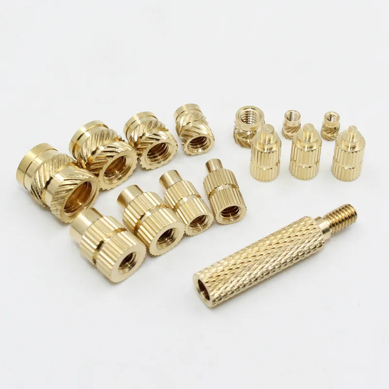 M2 M3 M4 Brass Insert Nuts for Bolt & Screw Implantation – Hot Melt Knurled Thread & Soldering Iron Tip for 3D Printer