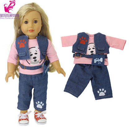 Baby Doll Bikini Outfit — Fits 43cm Born Bebe and 18-Inch American Dolls, Doll Clothes Set