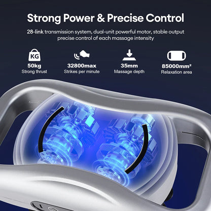 48-Head Body Massage Gun — High-Frequency Vibration Fascia Massager for Neck, Back, Waist, Thigh & Shoulder Muscle Relief